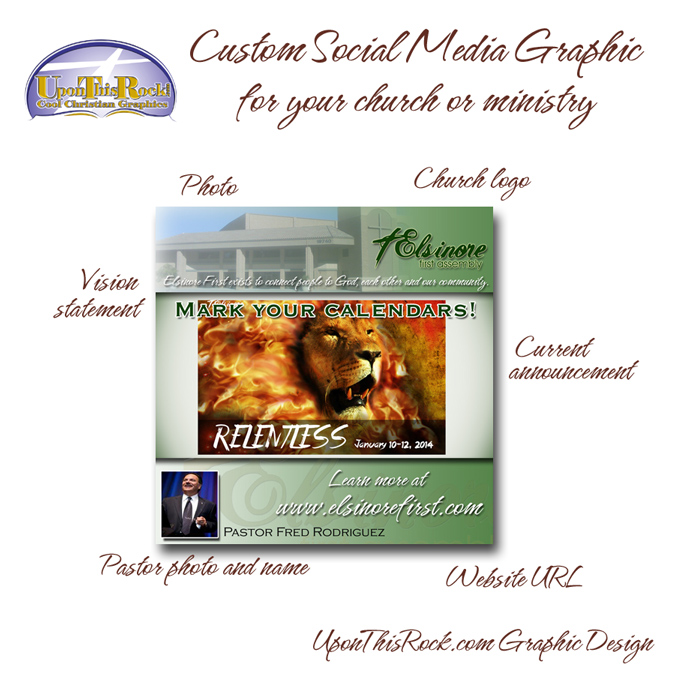 custom social media graphic for your church or ministry