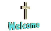 rotating crucifix welcome sign animated gif