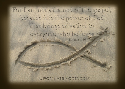 Christian graphic I am not ashamed of the gospel